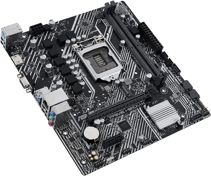 ASUS Prime PRIME H510M-K (LGA 1200) micro ATX motherboard with PCIe 4.0, 32Gbps M.2 slot, Intel® 1 Gb Ethernet, HDMI, D-Sub, USB 3.2 Gen 1 Type-A, SATA 6 Gbps, COM header, and RGB header ASUS Prime PRIME H510M-K (LGA 1200) micro ATX motherboard with PCIe 4.0, 32Gbps M.2 slot, Intel® 1 Gb Ethernet, HDMI, D-Sub, USB 3.2 Gen 1 Type-A, SATA 6 Gbps, COM header, and RGB header